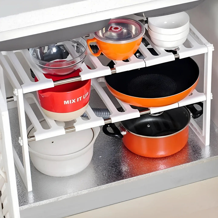 comprar organizador doble acero inoxidable ajustable chile